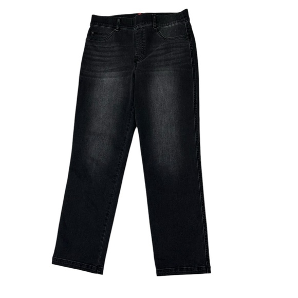 SPANX Denim - SPANX Jeans Straight Leg Vintage Black Pull On Shape Wear Size Large